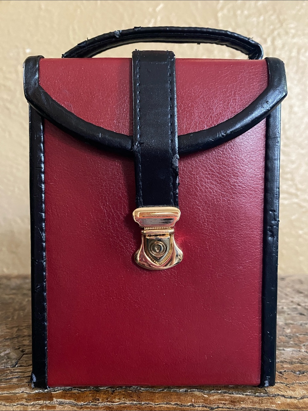 ♥️Vintage🖤DePalma Leather Travel Jewelry Case - Picture 3 of 14